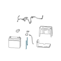 OEM 1997 Acura RL Bolt, Battery Setting (220MM) Diagram - 31513-SL4-000