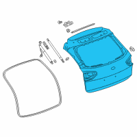 OEM 2019 Buick Regal TourX Lift Gate Diagram - 39193508