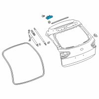 OEM Buick Regal TourX Hinge Diagram - 39121217