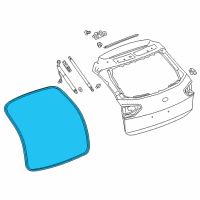 OEM 2019 Buick Regal TourX Body Weatherstrip Diagram - 39147376