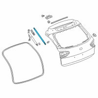 OEM Buick Regal TourX Lift Cylinder Diagram - 39122135