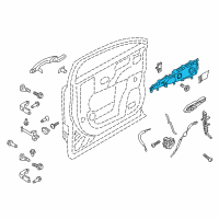 OEM 2019 Lincoln Nautilus Handle, Inside Diagram - HA1Z-5822601-BC