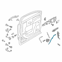 OEM Lincoln MKX Release Cable Diagram - FA1Z-58221A00-B