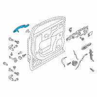 OEM Lincoln Handle, Outside Diagram - GA1Z-5422404-ABPTM