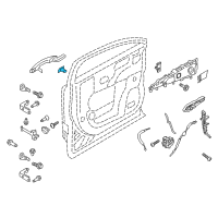 OEM 2018 Lincoln MKX Lock Cylinder Diagram - FA1Z-5822050-A