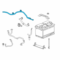 OEM 2016 Chevrolet Corvette Positive Cable Diagram - 84245536