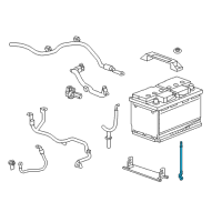 OEM 2020 Cadillac XT5 Hold Down Stud Diagram - 23406843