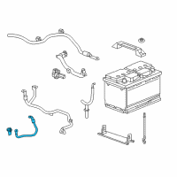 OEM 2019 Chevrolet Corvette Battery Cable Diagram - 23437875