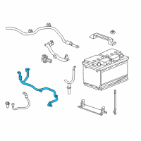 OEM 2019 Chevrolet Corvette Battery Cable Diagram - 23487606