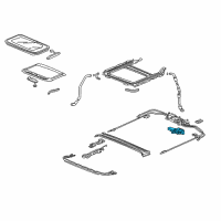 OEM 2012 Acura TSX Motor Assembly, Sunroof Diagram - 70450-TL0-G22