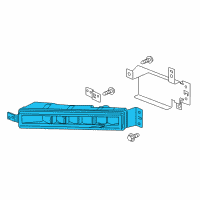 OEM 2017 Honda Accord Foglight Assembly, Right Front Diagram - 33900-T2A-A21