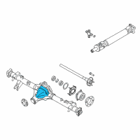 OEM Nissan Xterra Cover-Rear, Final Drive Diagram - 38350-EC010