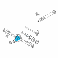 OEM 2017 Nissan Frontier Cover-Rear, Final Drive Diagram - 38350-EC010