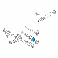 OEM 2010 Nissan Frontier Bearing-Rear Axle, Inner Diagram - 43210-EA200