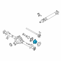 OEM 2006 Nissan Frontier Bearing-Rear Axle, Inner Diagram - 43210-EA200