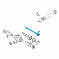OEM Nissan Xterra Shaft-Rear Axle, L Diagram - 38165-EB000