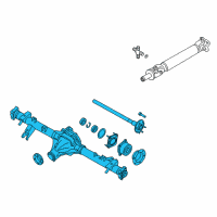 OEM 2021 Nissan Frontier Rear Axle Assembly, W/O Brake Diagram - 43003-EA001
