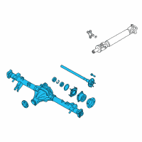 OEM 2017 Nissan Frontier Rear Axle Assembly, W/O Brake Diagram - 43003-9BL0C