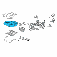 OEM 2022 Honda Odyssey Pad Complete Right, Rear-Cushion Diagram - 82137-THR-L01