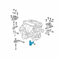 OEM Chevrolet Malibu Transmission Mount Bracket Diagram - 22937317