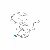 OEM 2005 Dodge Ram 2500 Bracket-Battery Hold Down Diagram - 68041158AA