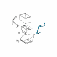 OEM 2008 Dodge Ram 1500 Battery-Negative Cable Diagram - 4801640AA