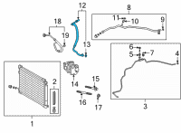 OEM 2019 Toyota Camry Front Suction Hose Diagram - 88704-06270