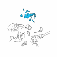 OEM 2009 Nissan 350Z Lock Set-Steering Diagram - D8700-CF40A