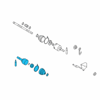 OEM Nissan Versa Note Joint Assembly Outer Diagram - C9711-3AB0C