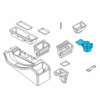 OEM BMW 325xi Drink Holder Diagram - 51-16-8-248-504