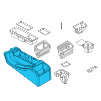 OEM 2006 BMW 330Ci Console, Short Diagram - 51-16-8-234-154