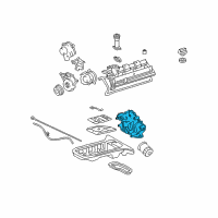 OEM Lexus LX470 Oil Pump Diagram - 151000F010