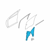 OEM Ford Edge Window Regulator Diagram - 7T4Z-7823200-A