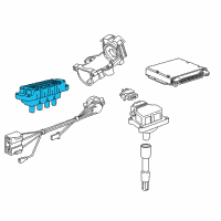 OEM 1999 BMW 318ti Ignition Coil Diagram - 12-13-1-247-281