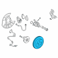 OEM 2020 Lexus ES350 Disc, Rear Diagram - 42431-06180