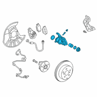 OEM 2022 Toyota Corolla Cross Caliper Assembly Diagram - 47850-0R050