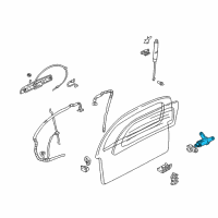 OEM Pontiac Lock Cylinder Diagram - 12531212