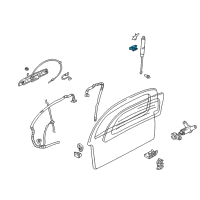 OEM 2007 Buick Terraza Hinge Asm-Lift Gate Diagram - 10395371