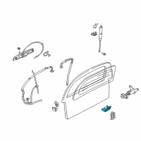 OEM 1997 Pontiac Trans Sport Lock Diagram - 10347141