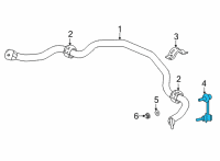 OEM Acura MDX Link Complete, Front Diagram - 51320-TYA-A01