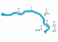 OEM 2022 Acura MDX Stabilizer Complete, Front Diagram - 51300-TYA-A02