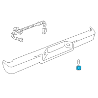 OEM 2000 Chevrolet Tahoe License Lamp Diagram - 916438