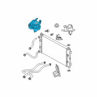 OEM 2003 Chrysler Sebring Bottle-COOLANT Recovery Diagram - 4596260AF