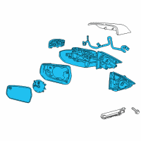 OEM 2022 Chevrolet Malibu Mirror Assembly Diagram - 84705511