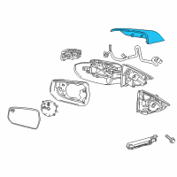 OEM 2018 Chevrolet Malibu Mirror Cover Diagram - 23251585