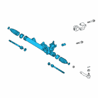 OEM 2003 Lexus SC430 Power Steering Rack Pinion Diagram - 44200-24200