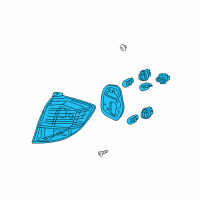 OEM 2009 Honda Fit Taillight Assy., R. Diagram - 33500-TK6-A01
