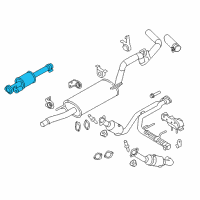OEM 2011 Ford F-150 Front Pipe Diagram - BL3Z-5A212-P