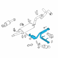 OEM 2014 Ford F-150 Catalytic Converter Diagram - BL3Z-5E212-F