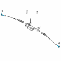 OEM 2005 Ford Mustang Outer Tie Rod Diagram - DR3Z-3A130-A